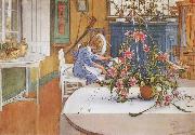 Carl Larsson interior with Cactus Germany oil painting artist